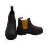 Stivaletto in pelle con elastici laterali