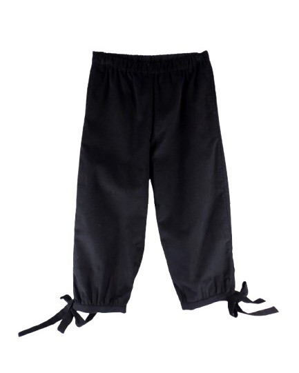 Completo in velluto blusa con fiori al collo e pantalone