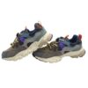 Sneaker in tessuto tecnico ed eco pelle con lacci elastici