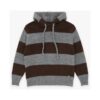 Maglione con cappuccio a righe