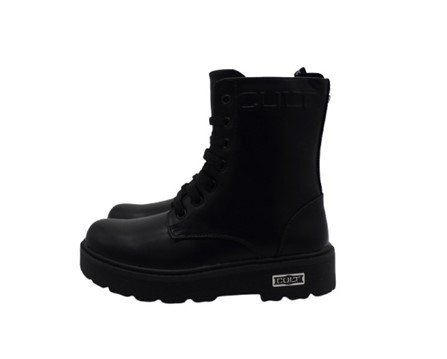 Anfibio in eco pelle con lacci e zip