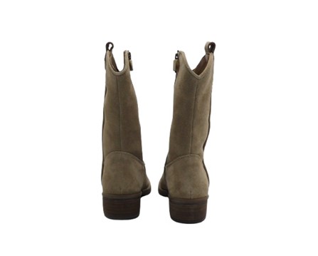 Stivale texano in eco pelle scamosciata con zip