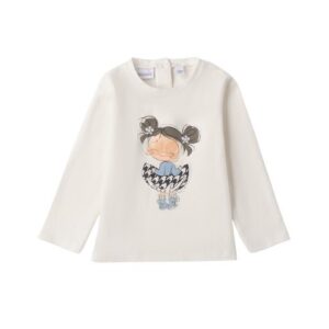 T-shirt con stampa bambina