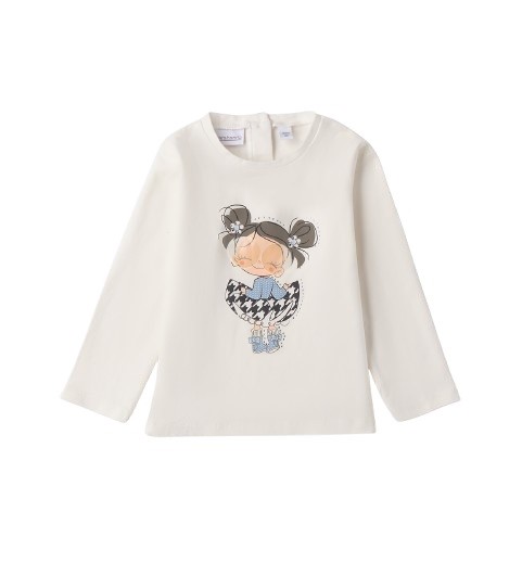 T-shirt con stampa bambina