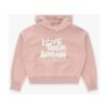 Felpa con cappuccio con stampa love them anyway