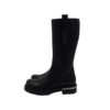 Stivale alto in pelle con zip