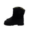 Stivaletto in pelle e velluto con zip