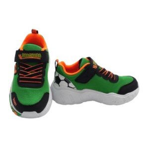 Scarpa ginnica in tessuto tecnico con lacci e velcro