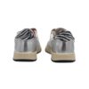 Sneaker in pelle laminata con doppio velcro