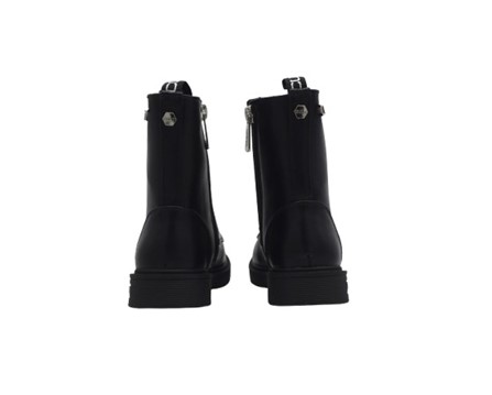 Anfibio in eco pelle con lacci e zip