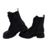 Anfibio in eco pelle con logo lacci glitter e zip