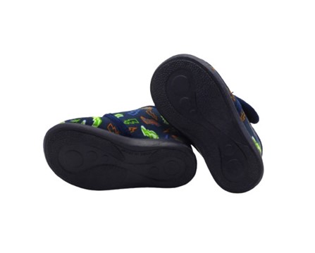 Pantofola in panno con velcro