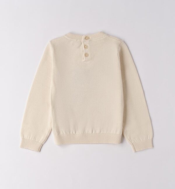 Maglione con orsetto e strass