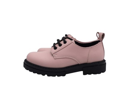 Scarpa bassa in pelle con fiocco in tulle con strass