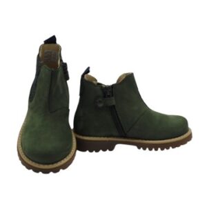 Stivaletto in camoscio con elastico laterale e zip