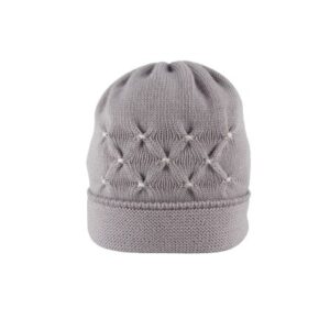 Cappellino con ricamo punto smock