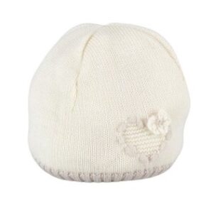 Cappellino con ricamo cuoricino