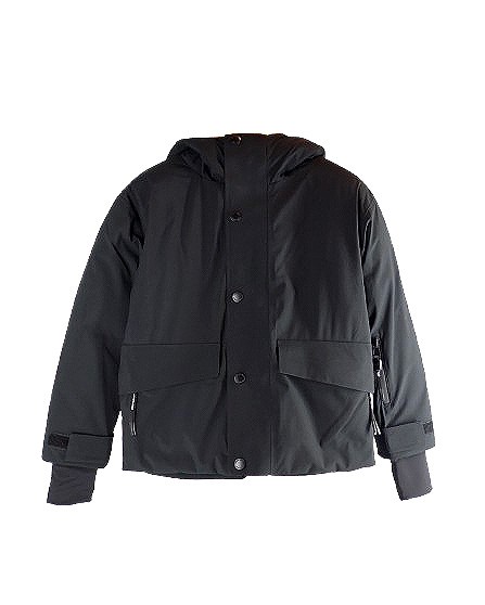 Giubbotto in tessuto tecnico con logo sul retro