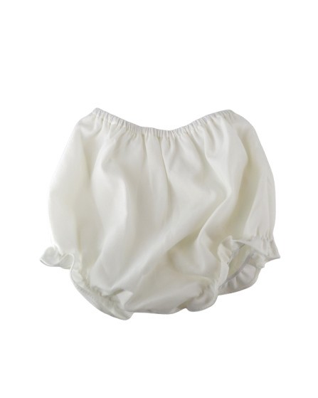 Vestito battesimale in flanella con coulotte