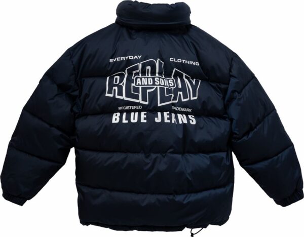 Giubbotto con stampa sul retro