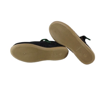 Ballerina in micro glitter con fibbia