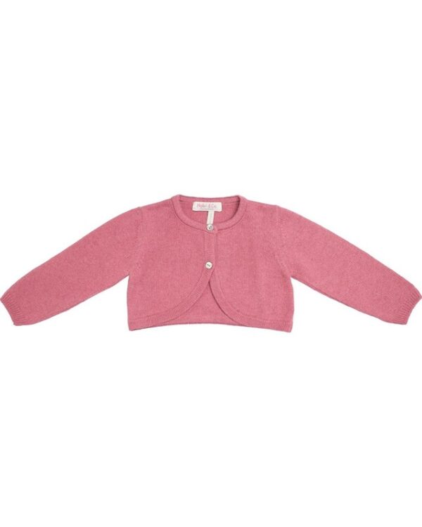 Cardigan corto in lana e cashmere