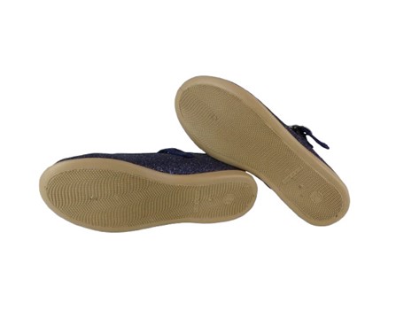 Ballerina in micro glitter con fibbia