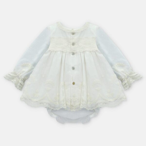 Vestito con coulotte e ricami