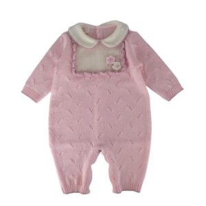 Tutina con fiori all'uncinetto