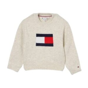 Maglione con logo ricamato