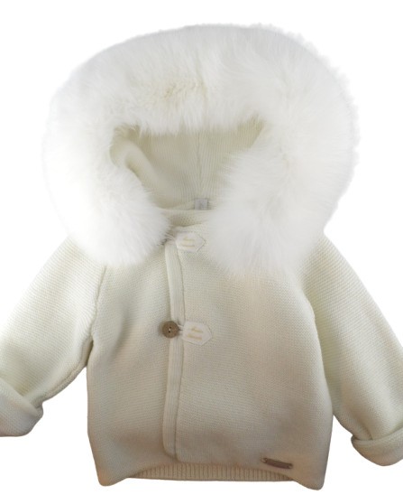 Cappottino in lana con cappuccio