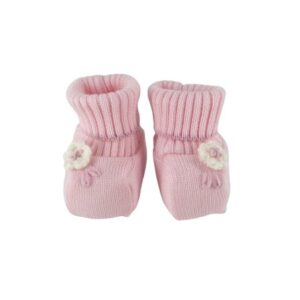 Scarpine con fiorellino all'uncinetto