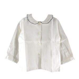 Camicia con colletto smerlato