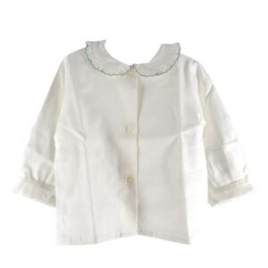 Camicia con colletto smerlato