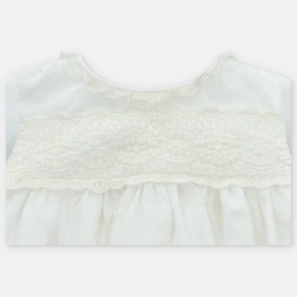 Vestito con coulotte e ricami