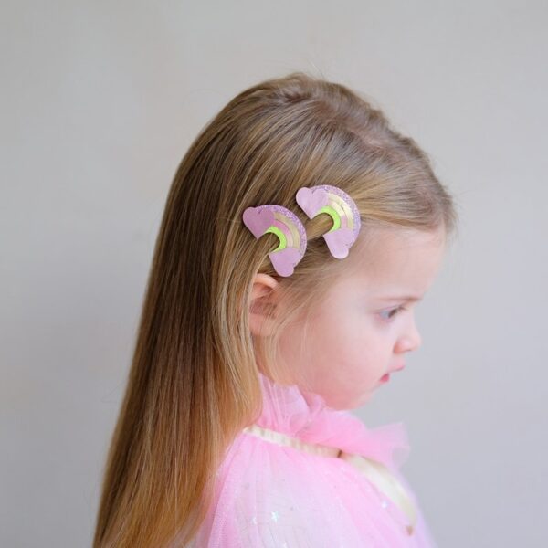 Facchetto 2 fermagli rainbow clic clacs