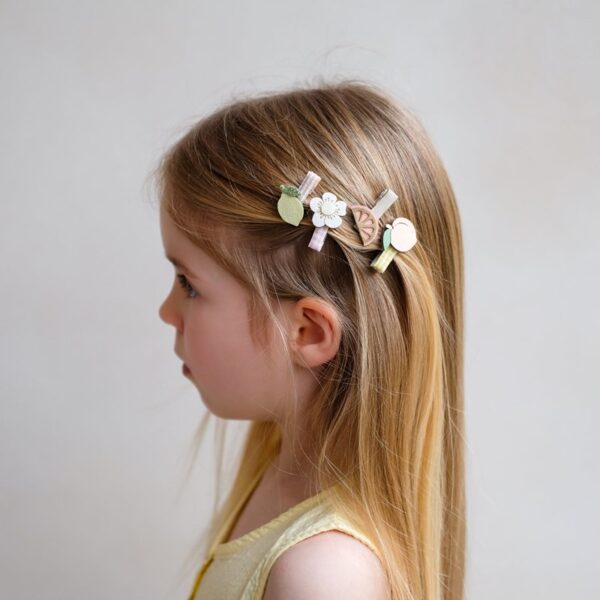 Pacchetto 8 fermagli becco d'oca con limoni