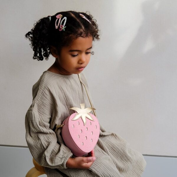 Borsa fragola con tracolla