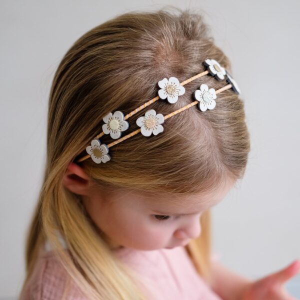 Frontino doppio con fiori