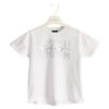 T-shirt mezze maniche scritta strass
