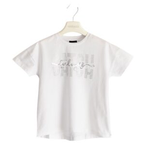 EDC461B1BCC5BB22B24CED6E7428B9E9_ T-shirt mezze maniche scritta strass