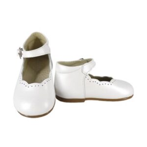 Ballerina in pelle con cinturino