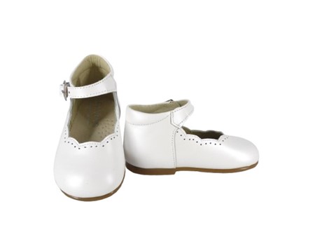 Ballerina in pelle con cinturino