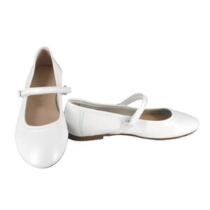 Ballerina in pelle con cinturino