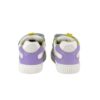 Sneaker primo passo in pelle con doppio velcro