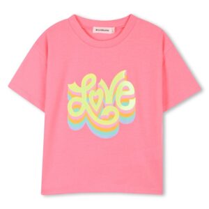 T-shirt mezza manica con stampa love