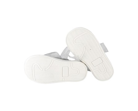 Sneaker alta in micro glitter con lacci in tulle e zip