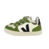 Sneaker in pelle organica con triplo velcro