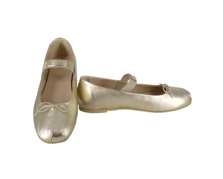 Ballerina in pelle laminata