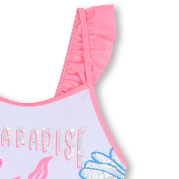 Costume intero con stampa e pailettes